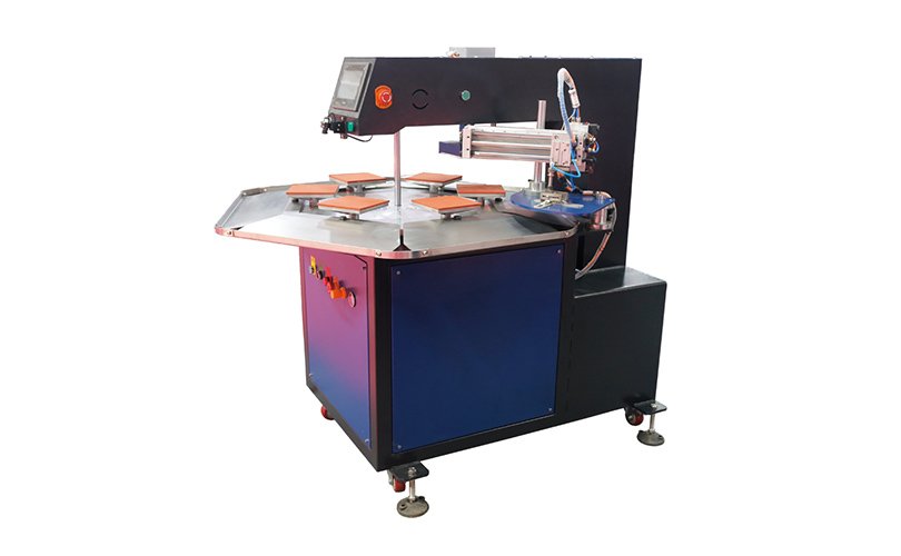 HJD-K8-2 เครื่องติดฉลากโลโก้ หกแป้น